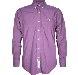 Camisa La Martina Masculino Lisa RUBY-05 XL Vinho Regular - Imagem 1