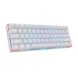 Teclado Gamer Mecânico  Redragon Draconic K530 RGB USB-C Inglês - Branco K530W-RGB - Imagem 1