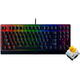 Teclado Gamer Mecânico Razer Blackwidow V3 Tenkeyless USB Inglês Switch Amarelo - RZ03-03491800-R3M1 - Imagem 1