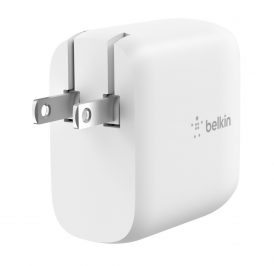 Carregador Duplo de Parede Belkin 40W AC USB-C 20W Branco - WCB006DQWH - Imagem 1