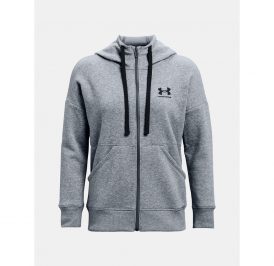 Moletom UNDER ARMOUR Feminina 1356400-036 MD Rival Fleece Fz Gray - Imagem 1