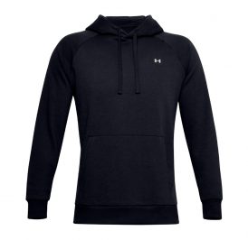 UNDER ARMOUR HODDIE MASC RIVAL FLEECE BLACK 1357092-001 XL - Imagem 1