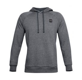 UNDER ARMOUR HODDIE MASC RIVAL FLEECE GRAY 1357092-012 LG - Imagem 1