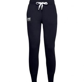 Jogger UNDER ARMOUR Feminina 1356416-001 MD Rival Fleece Black - Imagem 1