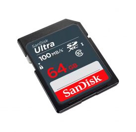 Cartão de Memória SanDisk Ultra SDXC 64GB 100MB/s Classe 10 - SDSDUNR-064G-GN3IN - Imagem 1