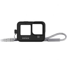 Case De Silicone GoPro Com Cordão Ajustável Para HERO 9/10/11 Black - Preto - ADSST-001 - Imagem 1