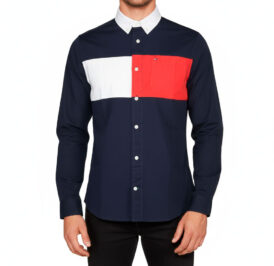 Camisa Tommy Hilfiger Masculino T874636-405 S Marinho - Imagem 1