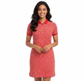 Vestido Tommy Hilfiger Feminina WW0WW19545-635 XS - Vermelho - Imagem 1