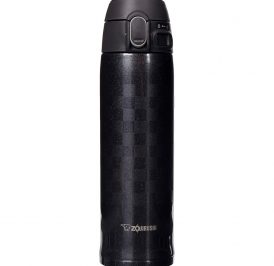 Garrafa Zojirushi SM-TAE48BZ Inox 480ML Ichimatsu - Preto - Imagem 1