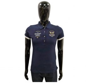 Camiseta La Martina Polo Feminina EQ.JWP304 03 Marinho - Imagem 1