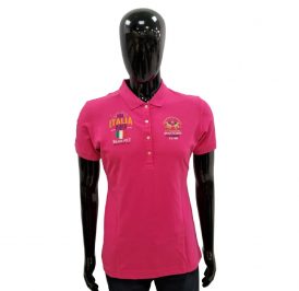 Camiseta La Martina Polo Feminina EQ.JWP603 01 Volcano - Imagem 1