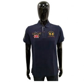 Camiseta La Martina Polo Masculino EQ.JMP606 03 London Marinho - Imagem 1