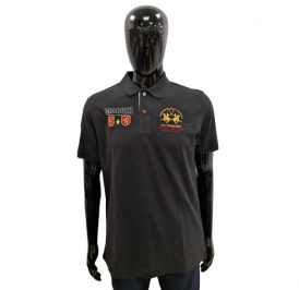 Camiseta La Martina Polo Masculino EQ.JMP609 02 Madrid Preto - Imagem 1