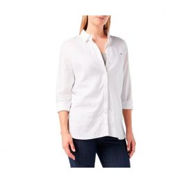 Camisa Tommy Hilfiger Feminina 1A77672061-100 S - Branco - Imagem 1