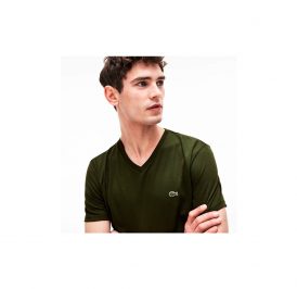 Camiseta Lacoste Masculino TH6710-U30 08 - Verde Musgo - Imagem 1