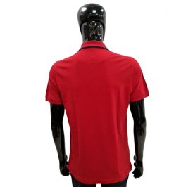 Camiseta La Martina Polo Masculino S.EQ.KMP323 03 Oxford Vermelho - Imagem 1