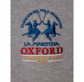 Camiseta La Martina Polo Masculino S.EQ.KMP323 03 Oxford Cinza - Imagem 1