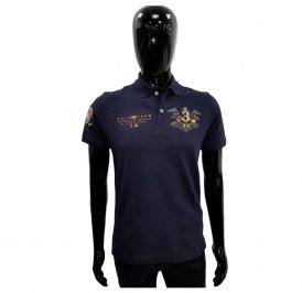 Camiseta La Martina Polo Masculino EQ.KMP606 04 Royal Marinho - Imagem 1