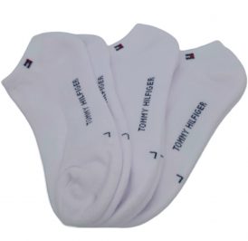 Meias Tommy Hilfiger Infantil Unisex ETS404-10 L 3 Pares - Branco - Imagem 1