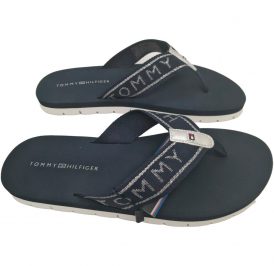 Chinelo Tommy Hilfiger Feminina FW0FW02365403-403 38 - Azul Marinho - Imagem 1
