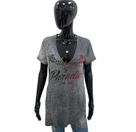 Camiseta John John Feminino 03-02-1641-058 P - Cinza - Imagem 1