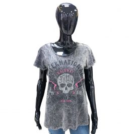 Camiseta John John Feminino 03-02-1647-058 P - Cinza - Imagem 1