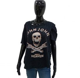 Camiseta John John Feminino 03-02-1660-009 P - Preto - Imagem 1