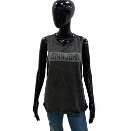 Camiseta Regata John John Feminina 12-16-1562-058 M - Cinza - Imagem 1