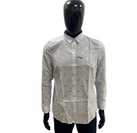 Camisa Tommy Hilfiger Feminina WW0WW26601-0Z2-001 38 Mini Th Foil Ithac - Imagem 1