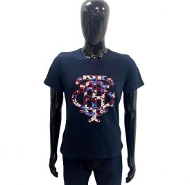 Camiseta Tommy Hilfiger Feminina WW0WW26778-DW5-0 L - Desert Sky - Imagem 1