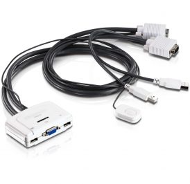 Switch TRENDnet TK-217I KVM 2 Portas USB E 1 VGA Para 2 VGA - Imagem 1