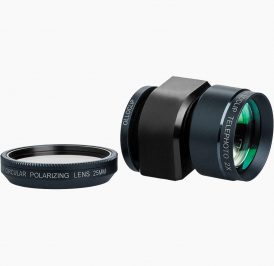 Sistema de Lente Telefoto e Polarizadora Circular olloclip OCEU-IPH5-TCP-B para iPhone 5 - Imagem 1