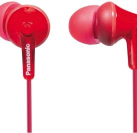 Fone Panasonic Ergofit sem Microfone RP-HJE125PPR Vermelho - Imagem 1