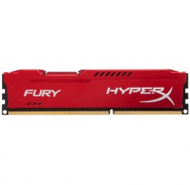 Memória Kingston DDR3 4GB 1600MHz Red Hyper-X Fury - HX316C10FR/4 - Imagem 1