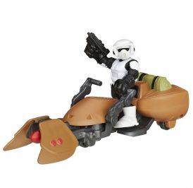 Boneco Hasbro Playskool Star Wars B2035 Scout Trooper & Speeder Bike - Imagem 1