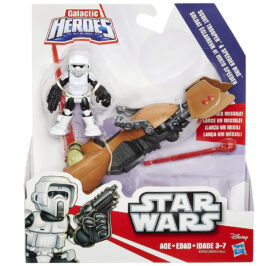 Boneco Hasbro Playskool Star Wars B2035 Scout Trooper & Speeder Bike - Imagem 2