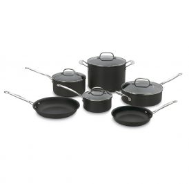 Jogo de Panelas Cuisinart 66-10 Preto - 10 Peças - Imagem 1