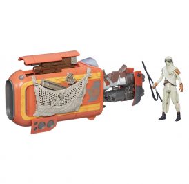 Nave e Boneco Hasbro Star Wars B3676 Rey Speeder Jakku - Imagem 1