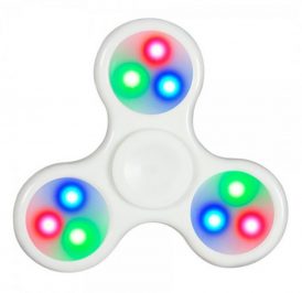 Spinner Fidget Anti Stress LED Branco - Imagem 1