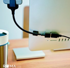 Cabo FuseChicken Usb-A/Lightning 0.6m Bobine Auto Edition Car Dock Preto - UCB - Imagem 1