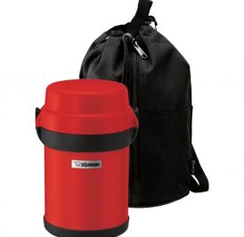 Pote Termico Zojirushi SL-JAE14RU Com 4 Potes - Vermelho - Imagem 1