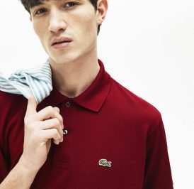 LACOSTE POLO M L1212-476-004 VERMELHO VINO - L1212-476-004 - Imagem 1