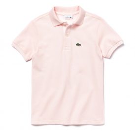 Camiseta Lacoste Polo Infantil Feminina L1812-T03 01A  Flamingo - Imagem 1