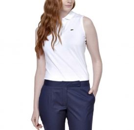 Camiseta Lacoste Polo Feminina PF5816-001 038 - Branco - Imagem 1