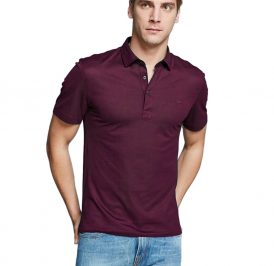 Camiseta Lacoste Polo Masculino PH2620-R9T 003 - Vermelho Vinho - Imagem 1