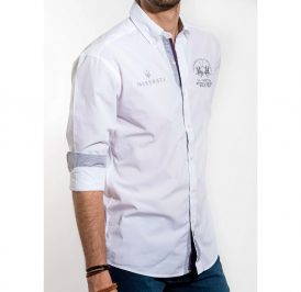 Camisa La Martina Masculino EQ.JMCM60 05 - Branco - Imagem 1