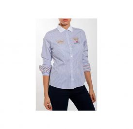 Camisa La Martina Feminina EQ.JWC304 01 - Faixa Azul - Imagem 1