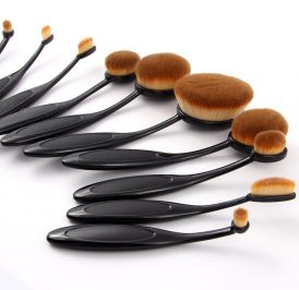 COSMETICO MISS ROSE KIT PINCEL C/10 - BLACK 191M - Imagem 1