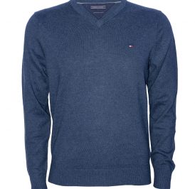 Suéter Tommy Hilfiger Masculino 0857858112-437 L Azul Marinho - Imagem 1