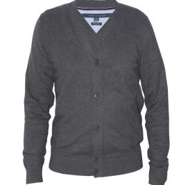 Suéter Tommy Hilfiger Masculino 0857899970-036 L Cinza Escuro - Imagem 1